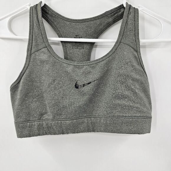 Nike sports bra gray small gym workout running - Picture 1 of 3